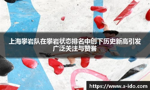 上海攀岩队在攀岩状态排名中创下历史新高引发广泛关注与赞誉