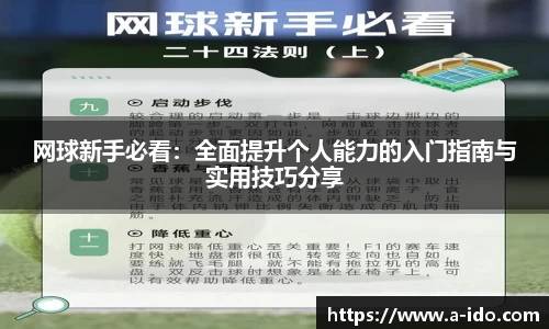 网球新手必看：全面提升个人能力的入门指南与实用技巧分享